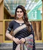 Bandhej With Paithani Border With Zari Weaving Paithani Rich Pallu Saree