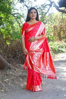 Kanjivaram Soft Satin Silk Saree 2