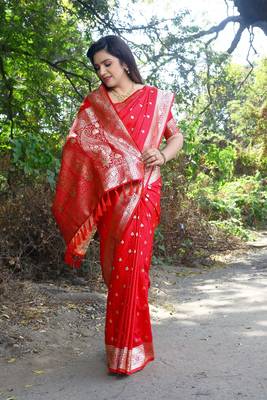 Kanjivaram Soft Satin Silk Saree 1
