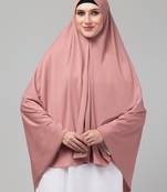 Janab E Aala Nazneen Hijab – Plain, Polyester Fabric, Mauve