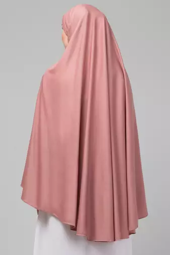 Janab E Aala Nazneen Hijab – Plain, Polyester Fabric, Mauve