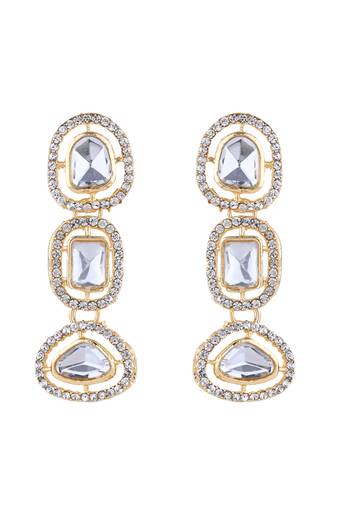 latest fashion stylish contemporary stud drop earring for women 