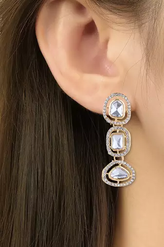 latest fashion stylish contemporary stud drop earring for women 