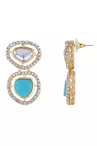 latest fashion stylish contemporary stud drop earring for women 