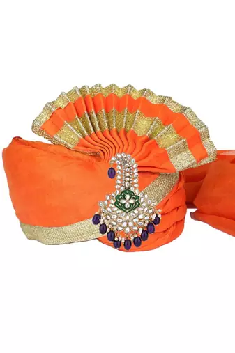 traditional kundan safa kalangi brooch for groom/men/dulha pagadi 