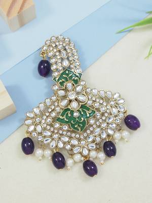 traditional kundan safa kalangi brooch for groom/men/dulha pagadi  1