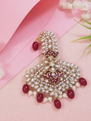 traditional kundan safa kalangi brooch for groom/men/dulha pagadi  1