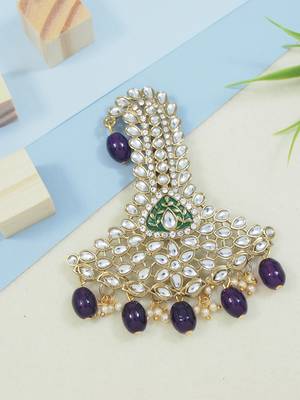 traditional kundan safa kalangi brooch for groom/men/dulha pagadi  1