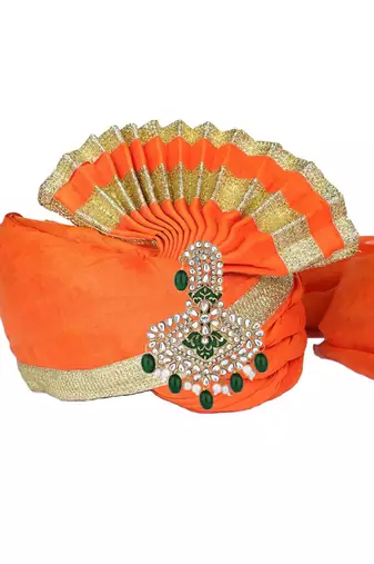 traditional kundan safa kalangi brooch for groom/men/dulha pagadi 