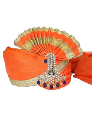 traditional kundan safa kalangi brooch for groom/men/dulha pagadi  4