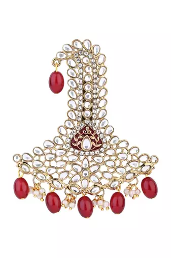 traditional kundan safa kalangi brooch for groom/men/dulha pagadi 
