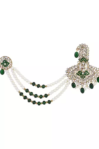 traditional kundan safa kalangi brooch for groom/men/dulha pagadi 