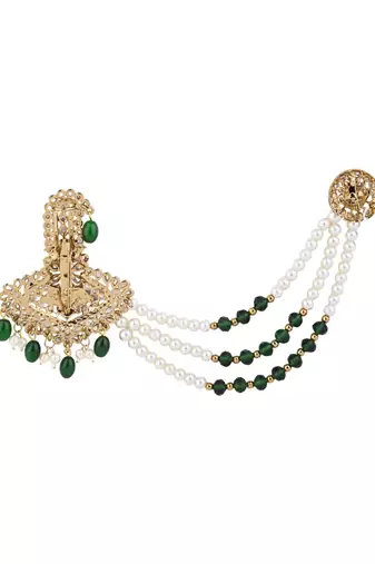 traditional kundan safa kalangi brooch for groom/men/dulha pagadi 