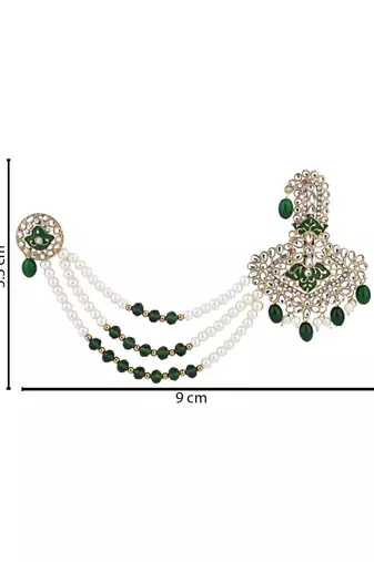 traditional kundan safa kalangi brooch for groom/men/dulha pagadi 