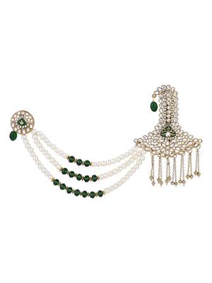 traditional kundan safa kalangi brooch for groom/men/dulha pagadi  2