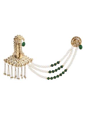 traditional kundan safa kalangi brooch for groom/men/dulha pagadi  3