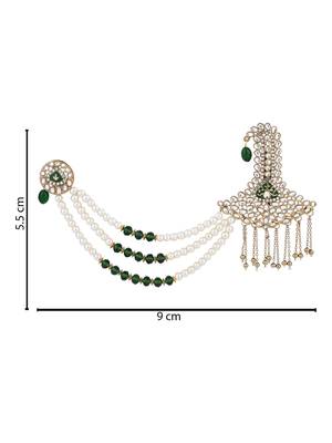 traditional kundan safa kalangi brooch for groom/men/dulha pagadi  4