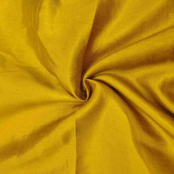 Mustard Organza Embroidered Unstitched Dress Material 4