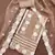 Brown Organza Embroidered Unstitched Dress Material