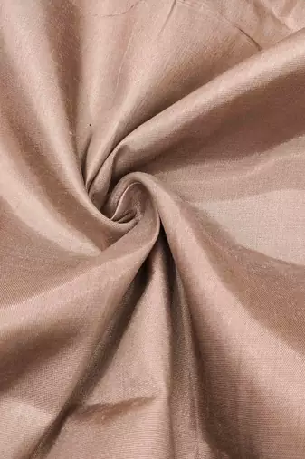 Brown Organza Embroidered Unstitched Dress Material