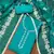 Teal Cotton silk blend Embroidered Unstitched Dress Material