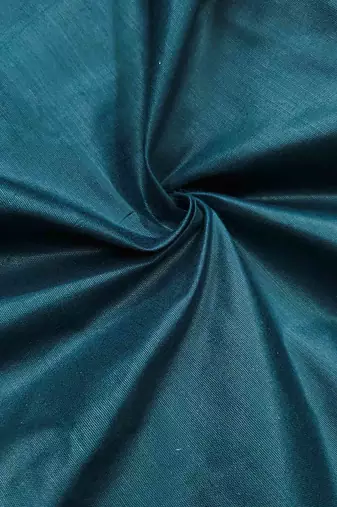 Teal Roman silk blend Embroidered Unstitched Dress Material