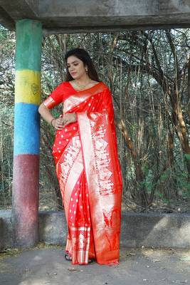  Kanjivaram Soft Satin Silk Saree  1