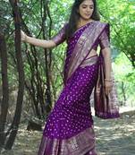 Bandhej kanjivaram silk blend Saree Bandhej With Kanjivaram Border With Zari Weaving Rich Pallu Saree