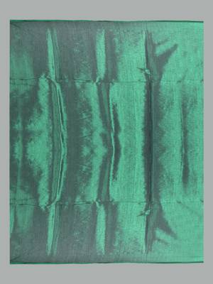 Aakar bottel green handloom tissue saree with unstitched blouse piece 4
