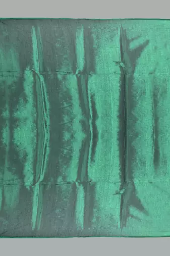 Aakar bottel green handloom tissue saree with unstitched blouse piece