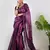 Aakar purple & pink handloom tissue saree with unstitched blouse piece