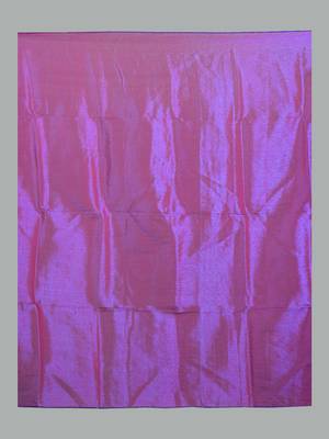 Aakar purple & blue handloom tissue saree with unstitched blouse piece 4