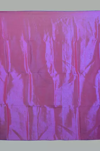 Aakar purple & blue handloom tissue saree with unstitched blouse piece