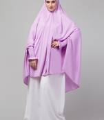 Nazneen stretchable Polyester smoking at  sleeve  Jilbab cum prayer khimar Hijab
