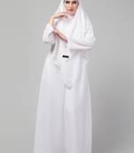 Nazneen Matt Nida Abaya and Georgette Triangle Hijab set with Naqab