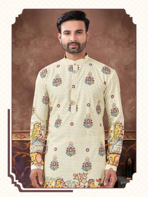 digital printed and embroidered kurta pyjama set 2