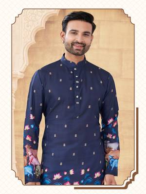 Degital printed with fancy batan kurta pajama set 2