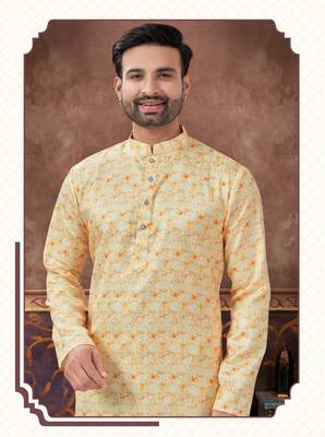 Degital printed with fancy batan kurta pajama set 2