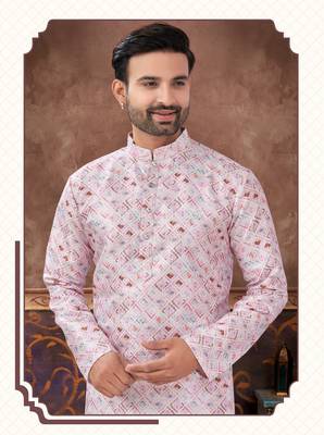 Degital printed with fancy batan kurta pajama set 2