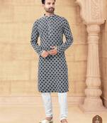Full amrodery chicken kari thread work kurta pajama set