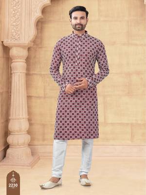 Full amrodery chicken kari thread work kurta pajama set 1