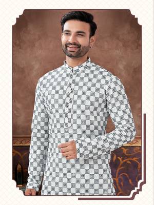 Full amrodery chicken kari thread work kurta pajama set 2