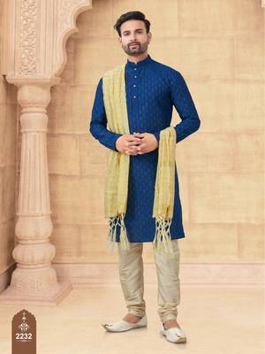 Full computer amrodery sequence, star & thread work kurta pajama set without dupatta 1