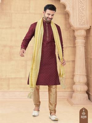 Full computer amrodery sequence, star & thread work kurta pajama set without dupatta 1