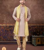 Full computer amrodery sequence, star & thread work kurta pajama set without dupatta