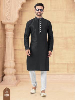 Therd work kurta pajama set 1
