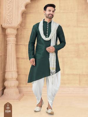 Cross design kurta dhoti set without dupatta 1