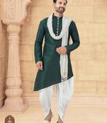 Cross design kurta dhoti set without dupatta