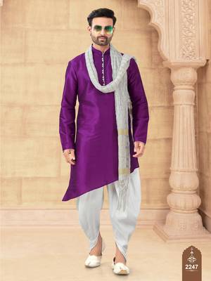 Cross design kurta dhoti set without dupatta 1