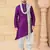 Cross design kurta dhoti set without dupatta